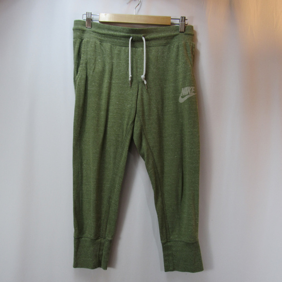 Nike Pants - Nike Vintage Wash Green Casual Capri Joggers Pants